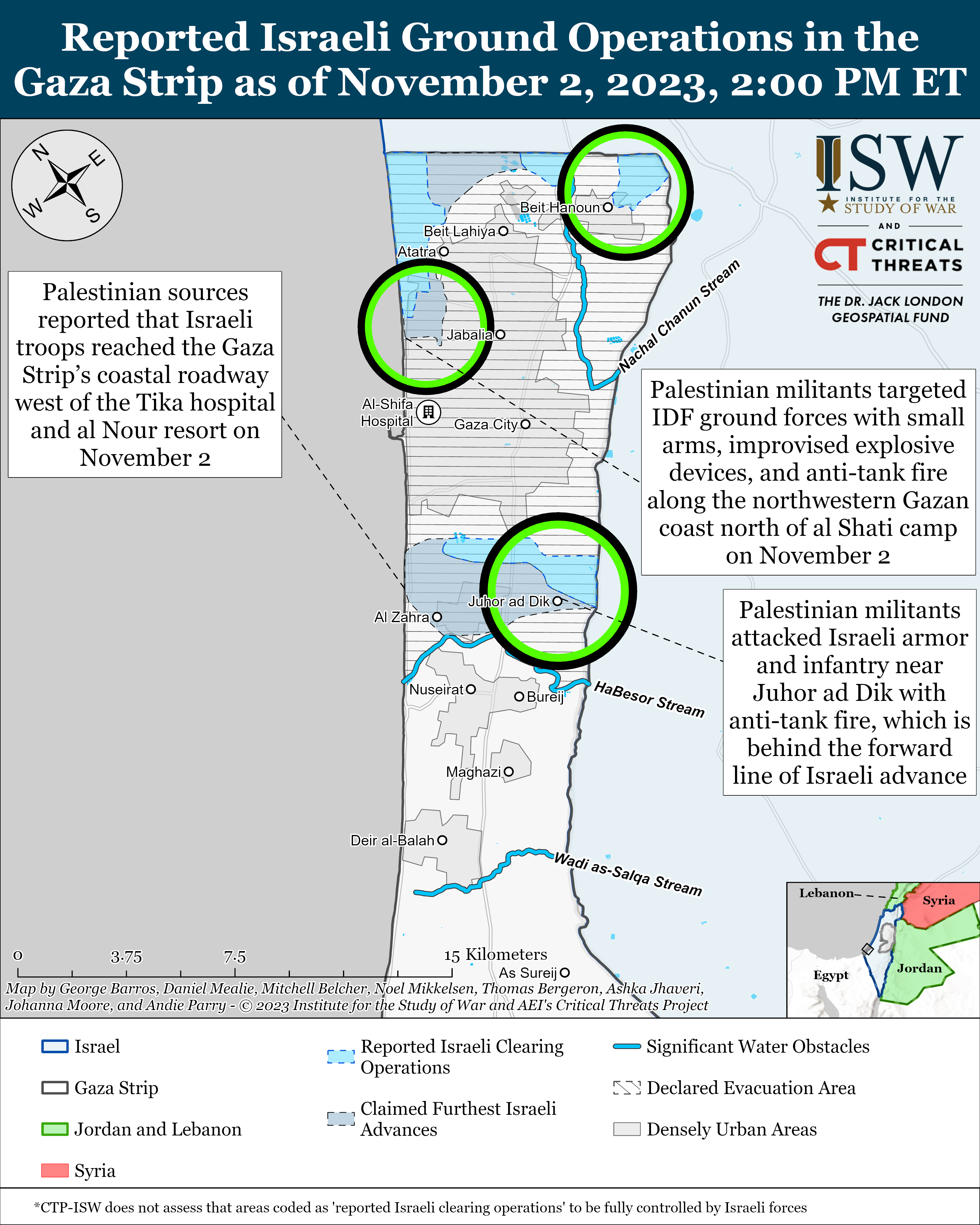 Gaza Clearing Map November 2%2C2023 